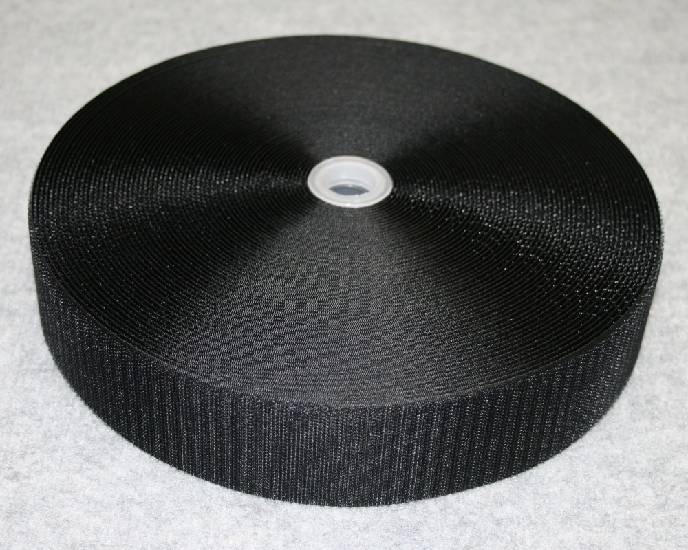 Touch Tape Hook 25mm Black (25m roll)